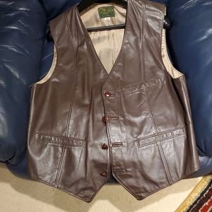 Leather vest